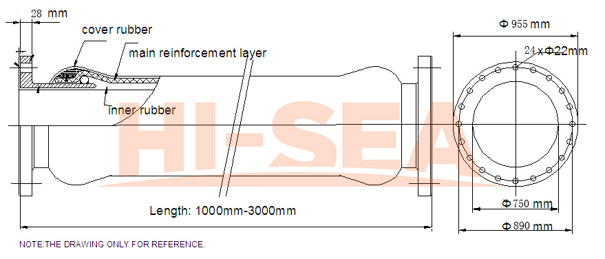 DN750 Dredge Discharge Hose